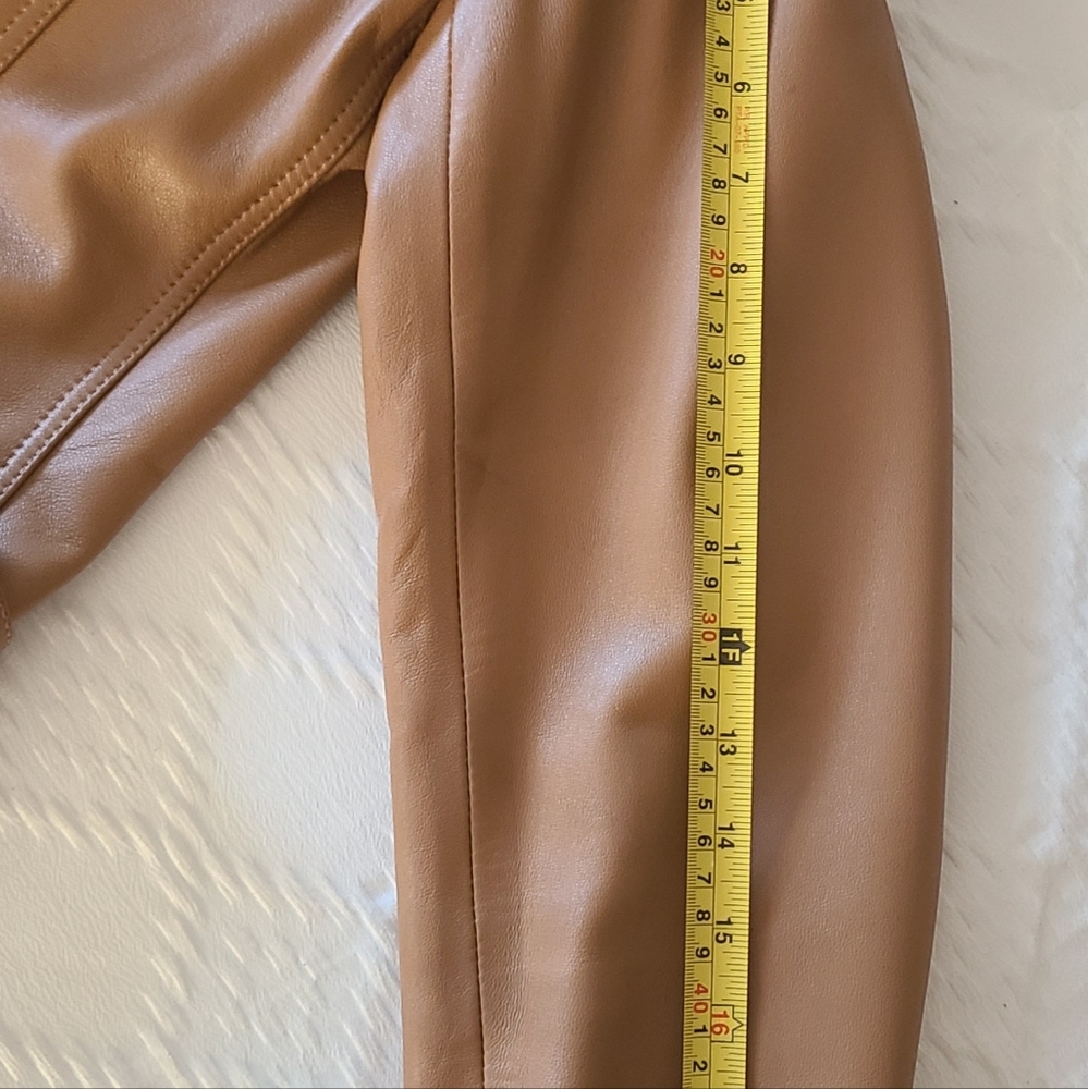 Camel leather jacket - Picture 6 of 8